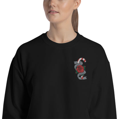 Dog Mama Christmas Tattoo embroidered sweatshirt - Pup Chic Boutique