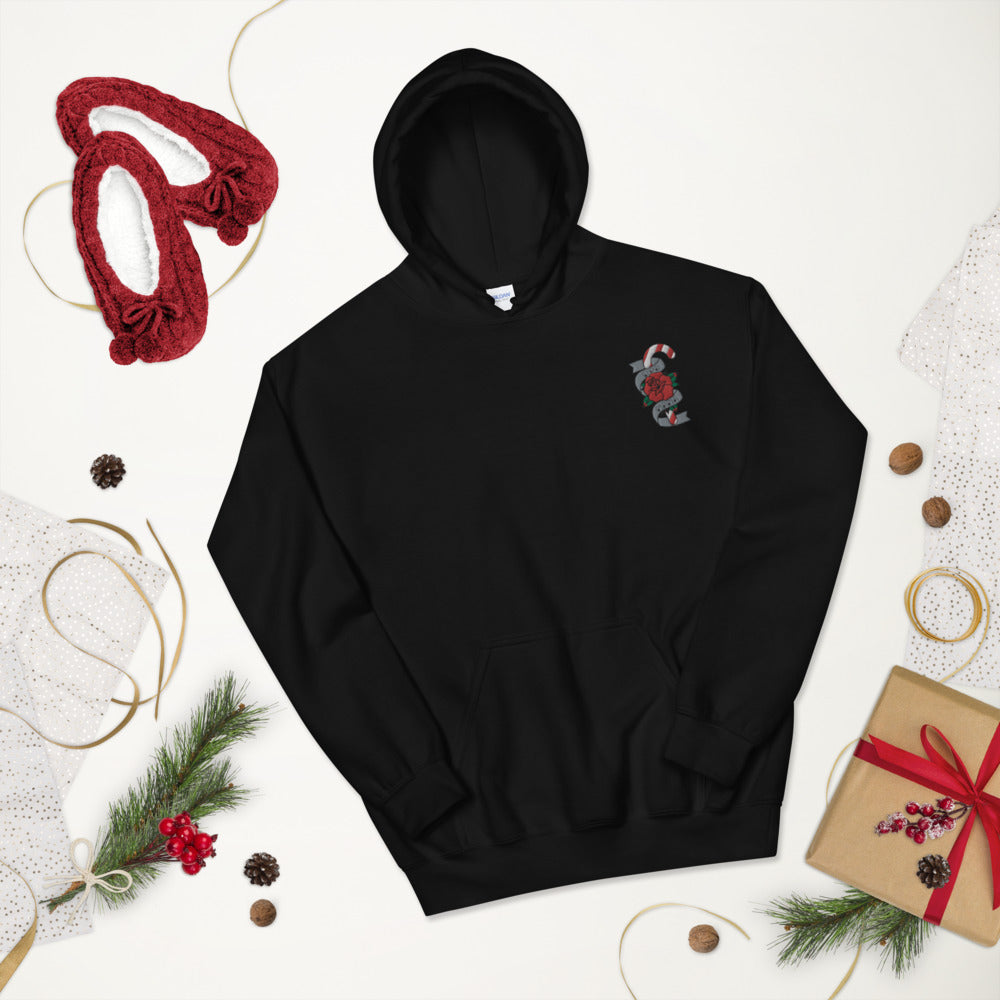 Dog Mama Christmas tattoo embroidered hoodie - Pup Chic Boutique