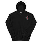 dog dad christmas tattoo embroidered hoodie