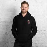 dog dad christmas tattoo embroidered hoodie