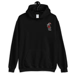 dog dad christmas tattoo embroidered hoodie