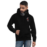 dog dad christmas tattoo embroidered hoodie