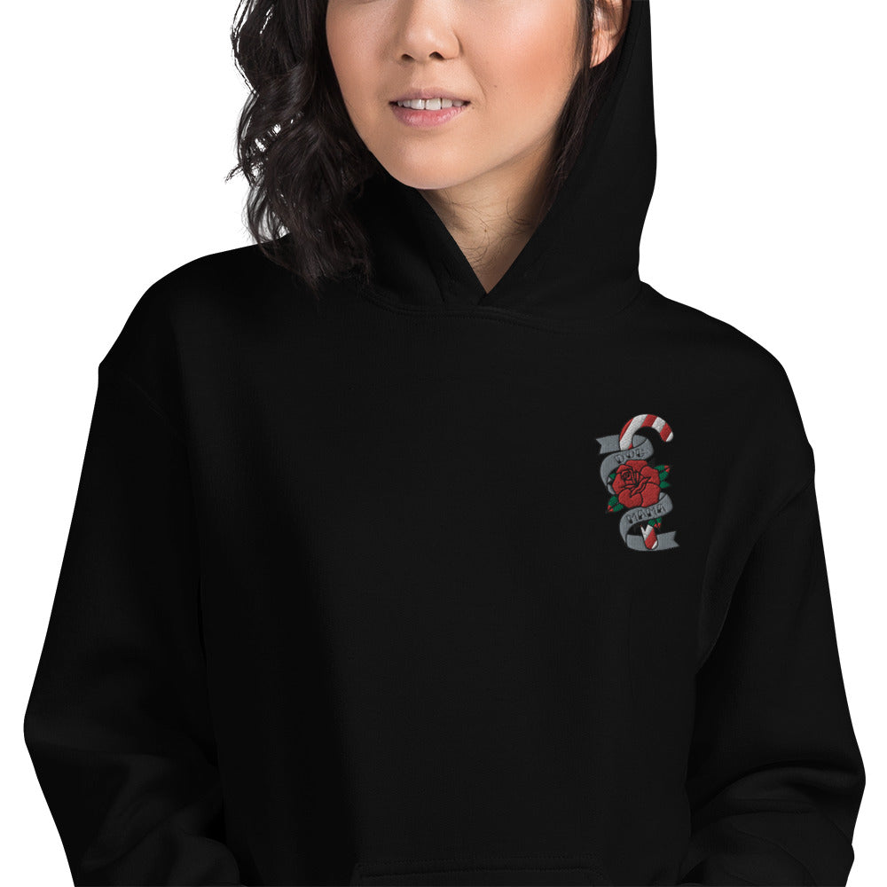 Dog Mama Christmas tattoo embroidered hoodie - Pup Chic Boutique