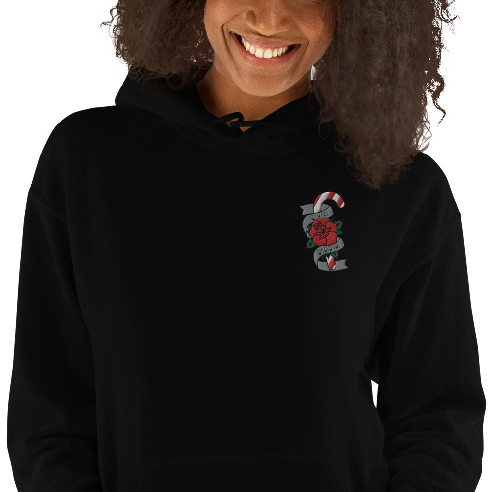 Dog Mama Christmas tattoo embroidered hoodie - Pup Chic Boutique