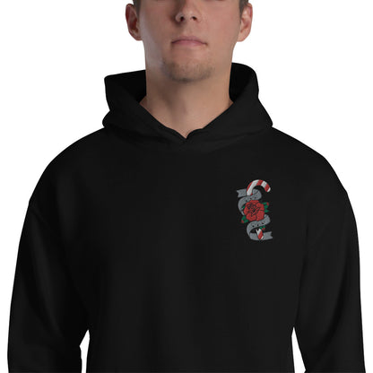 Dog Dad Christmas tattoo embroidered hoodie - Pup Chic Boutique