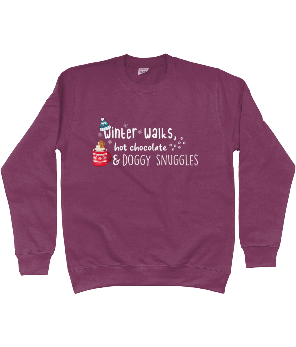 Winter Walks, Hot Chocolate and Dog Snuggles sweater - Pup Chic Boutique