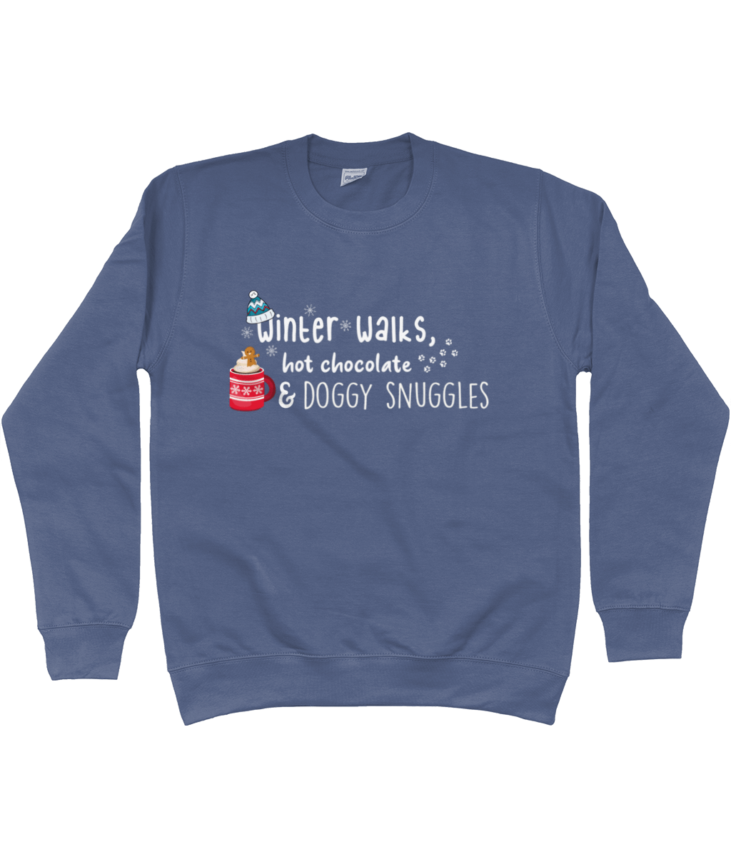 Winter Walks, Hot Chocolate and Dog Snuggles sweater - Pup Chic Boutique