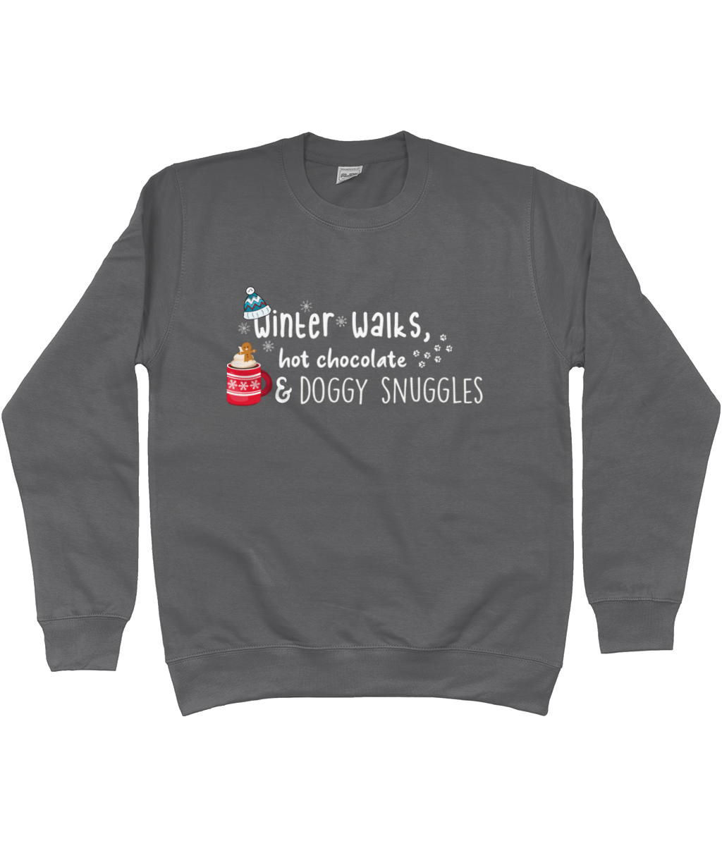 Winter Walks, Hot Chocolate and Dog Snuggles sweater - Pup Chic Boutique