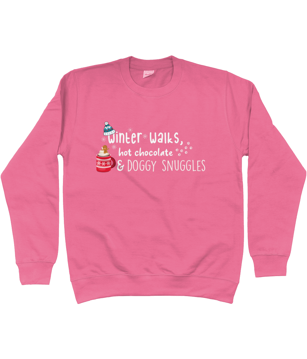 Winter Walks, Hot Chocolate and Dog Snuggles sweater - Pup Chic Boutique