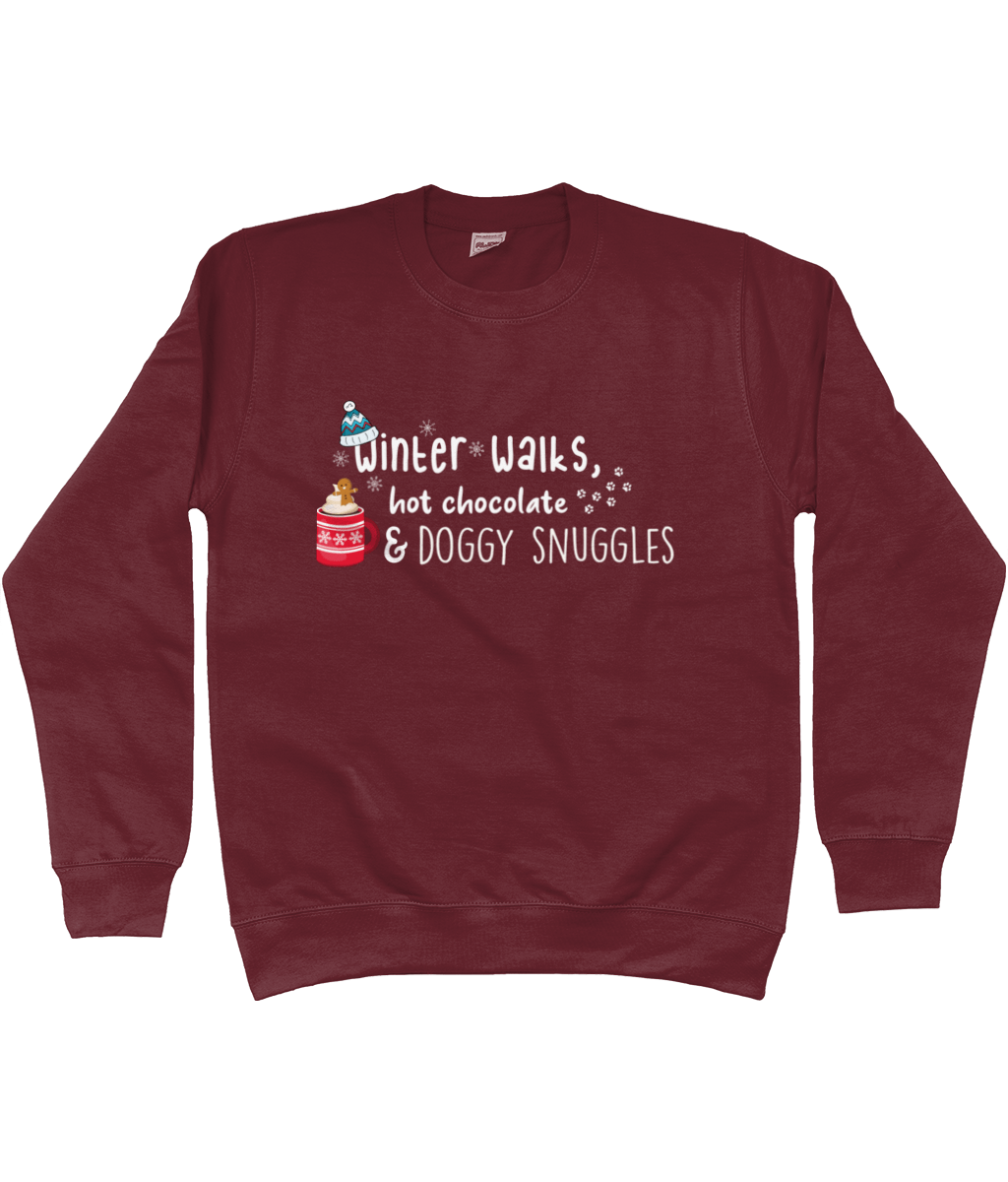 Winter Walks, Hot Chocolate and Dog Snuggles sweater - Pup Chic Boutique