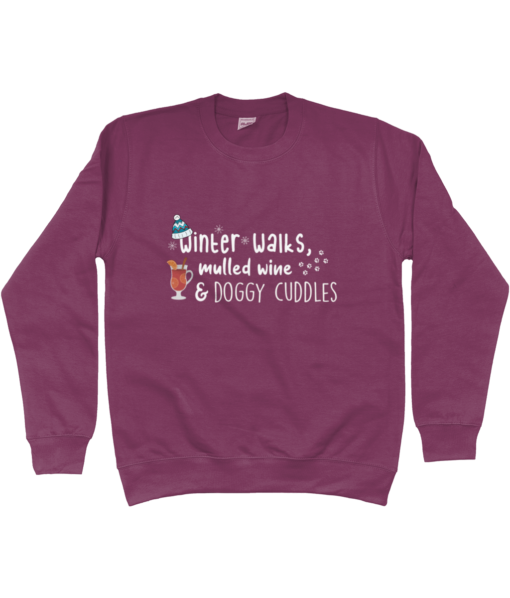 Winter walks, mulled wine & doggy cuddles sweatshirt - Pup Chic Boutique