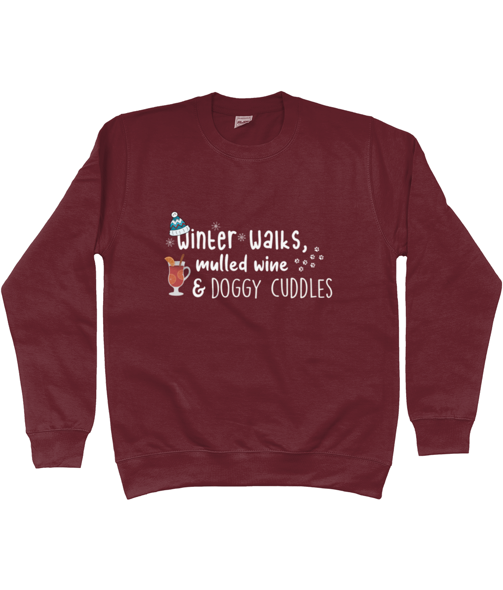 Winter walks, mulled wine & doggy cuddles sweatshirt - Pup Chic Boutique