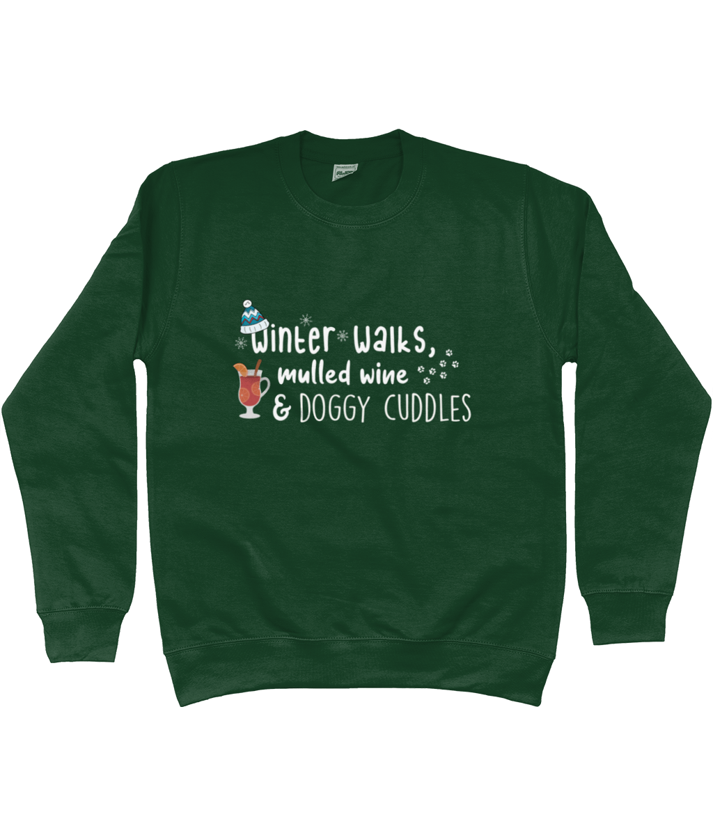 Winter walks, mulled wine & doggy cuddles sweatshirt - Pup Chic Boutique