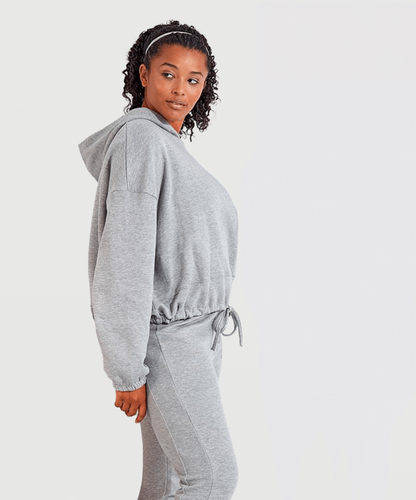 Stay at home dog mum cropped oversized hoodie - Pup Chic Boutique