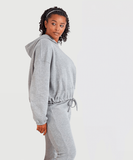 Stay at home dog mum cropped oversized hoodie